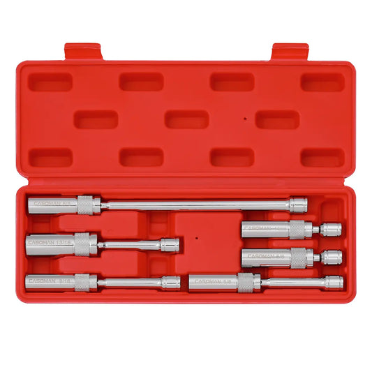 6PCS Magnetic Swivel Spark Plug Socket Set – Thin Wall 3/8" Drive, 12-Point CR-V Steel